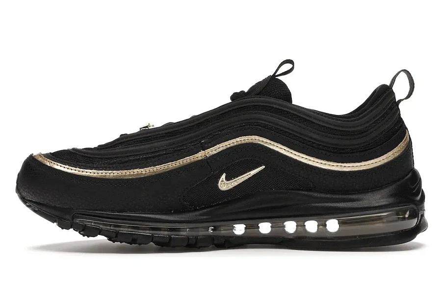Фото № 3 с приближением к товару «‎Nike Air Max 97 CM Black Metallic Gold»