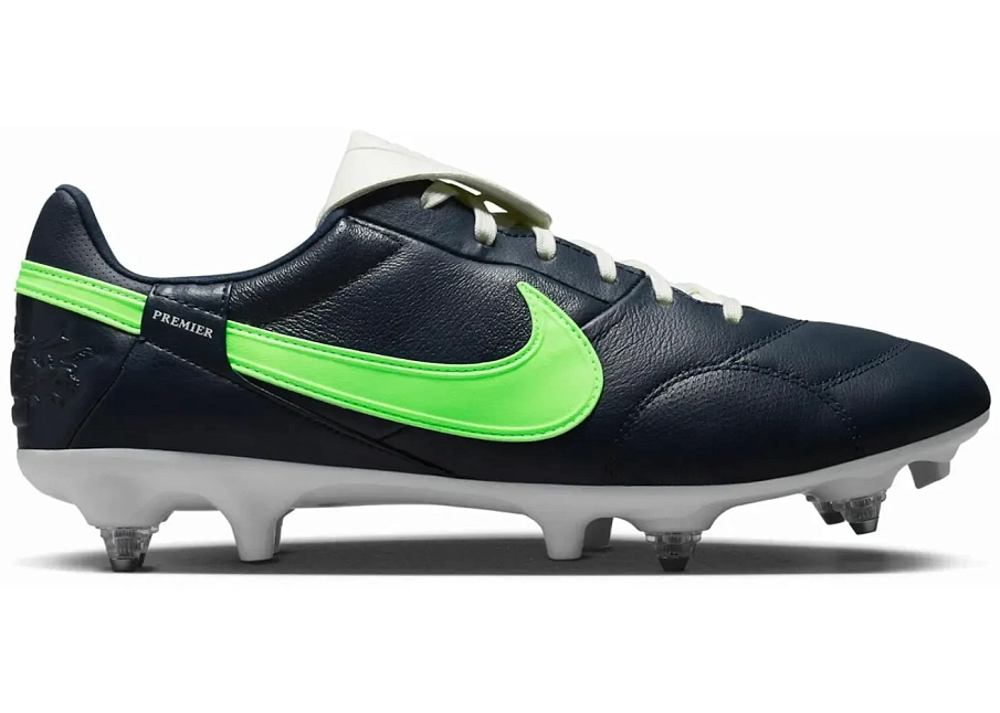Фото № 1 с приближением к товару «‎Nike Premier 3 SG-PRO Anti-Clog Traction Obsidian Rage Green»