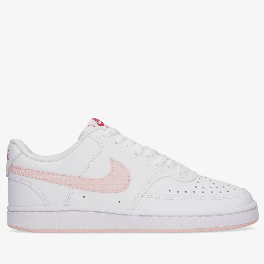 Фото № 1 с приближением к товару «‎Nike Wmns Court Vision "Valentine's Day" Low-Top Sneakers WhitePink»