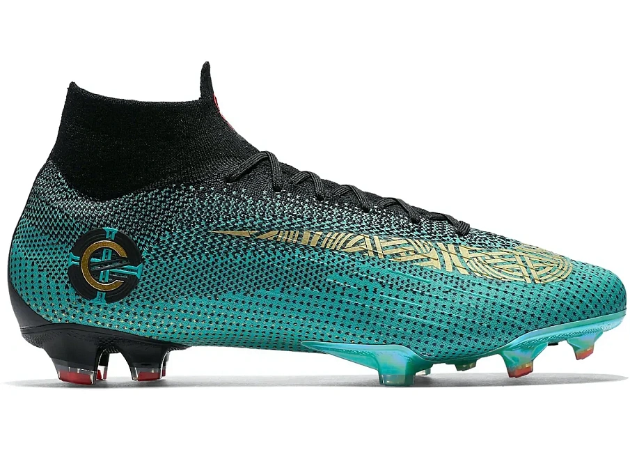 Фото № 1 с приближением к товару «‎Nike Mercurial Superfly VI Elite CR7 FG Black Clear Jade»