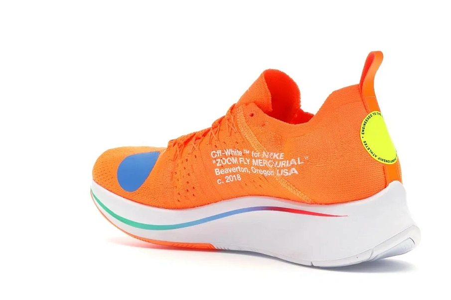 Фото № 6 с приближением к товару «‎Nike Zoom Fly Mercurial Off-White Total Orange»