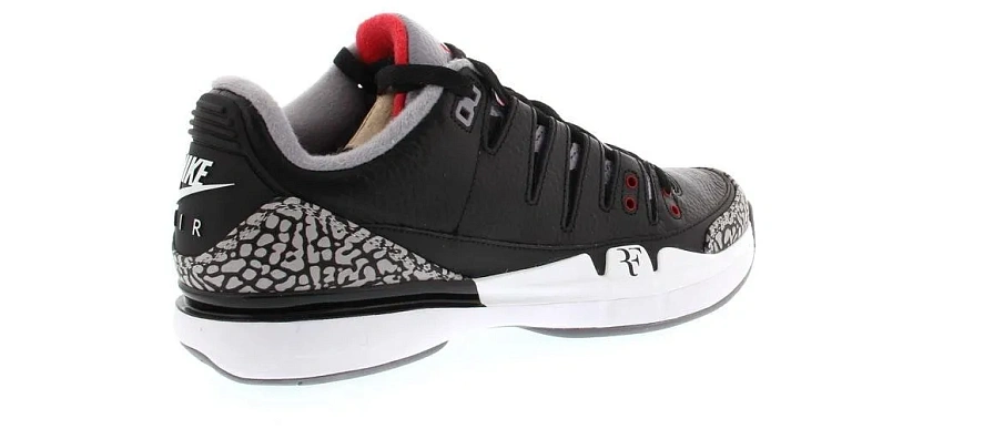 Фото № 6 с приближением к товару «‎Nike Zoom Vapor AJ3 Black Cement»