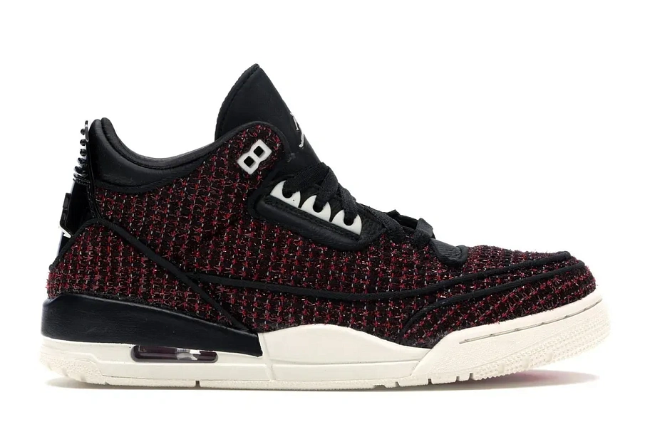 Фото № 1 с приближением к товару «‎Jordan 3 Retro AWOK Vogue University Red »