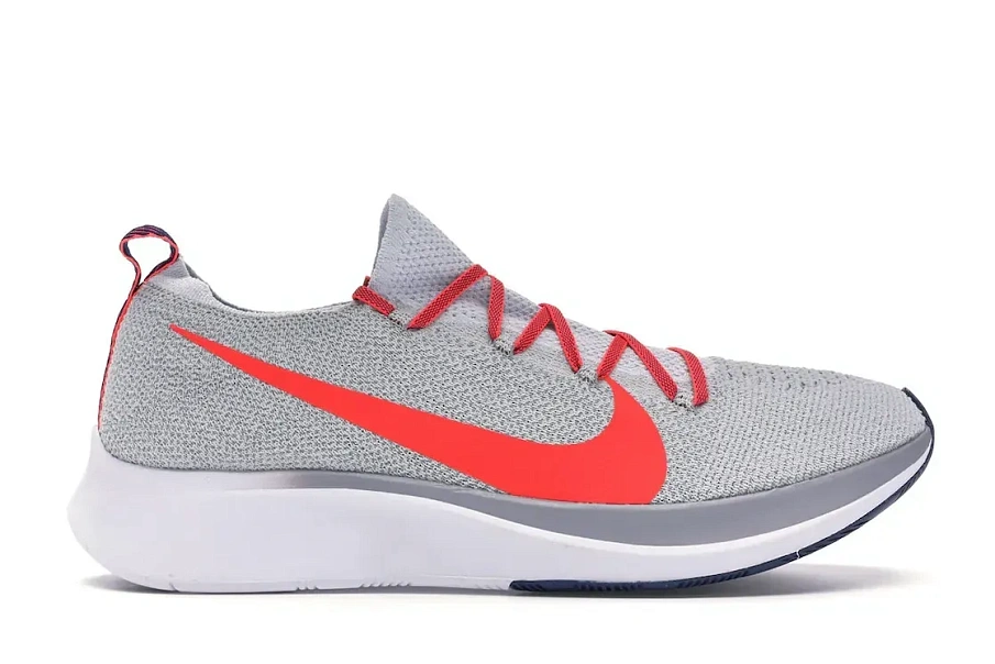 Фото № 1 с приближением к товару «‎Nike Zoom Fly Flyknit Pure Platinum Bright Crimson»