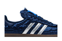 Фото № 3 с приближением к товару «‎Caroline Hu x adidas Samba OG Satin Pack - Dark Blue»