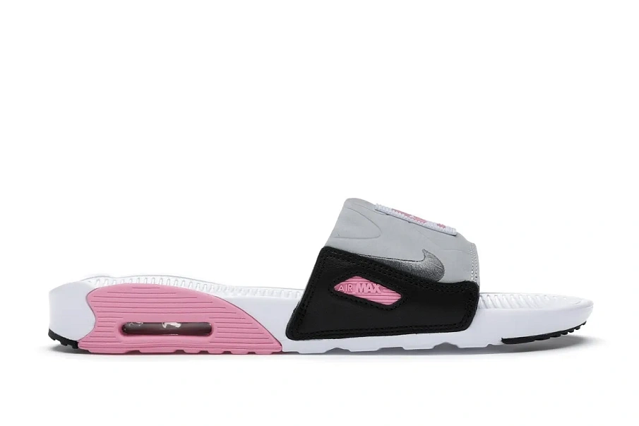 Фото № 1 с приближением к товару «‎Nike Air Max 90 Slide White Rose Cool Grey»