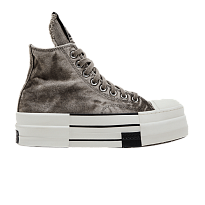 Фото № 1 с приближением к товару «‎Rick Owens x Converse DRKSHDW DBL DRKSTAR Chuck 70 High Washed Canvas Pack - Concrete»