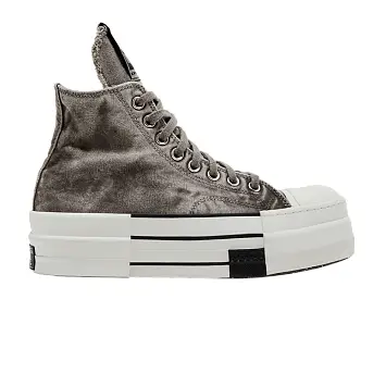Rick Owens x Converse DRKSHDW DBL DRKSTAR Chuck 70 High Washed Canvas Pack - Concrete - 1