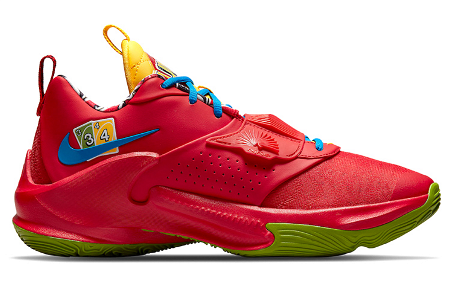 Фото № 2 с приближением к товару «‎UNO x Nike Zoom Freak 3 NRG EP Basketball Shoes Red»