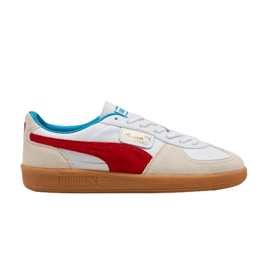 Фото № 1 с приближением к товару «‎Puma Palermo Leather White/Red»