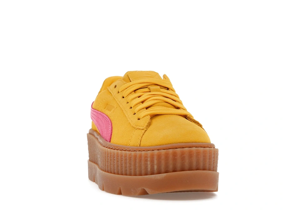 Фото № 2 с приближением к товару «‎Puma Cleated Creeper Rihanna Fenty Suede Lemon »