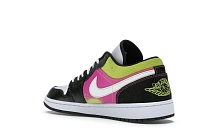 Фото № 6 с приближением к товару «‎Jordan 1 Low Black Active Fuchsia Cyber»