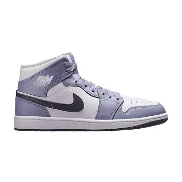Air Jordan 1 Mid Indigo Haze Dark Blue - 1