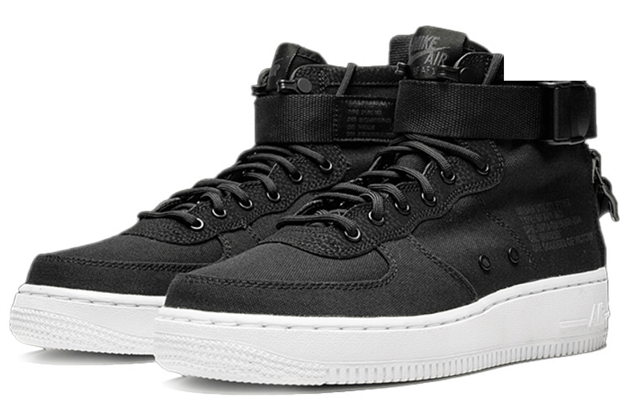 Фото № 2 с приближением к товару «‎Nike SF Air Force 1 Mid GS 'Black'»