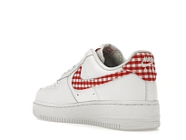 Фото № 6 с приближением к товару «‎Nike Air Force 1 Low 07 Essential White Mystic Red Gingham »