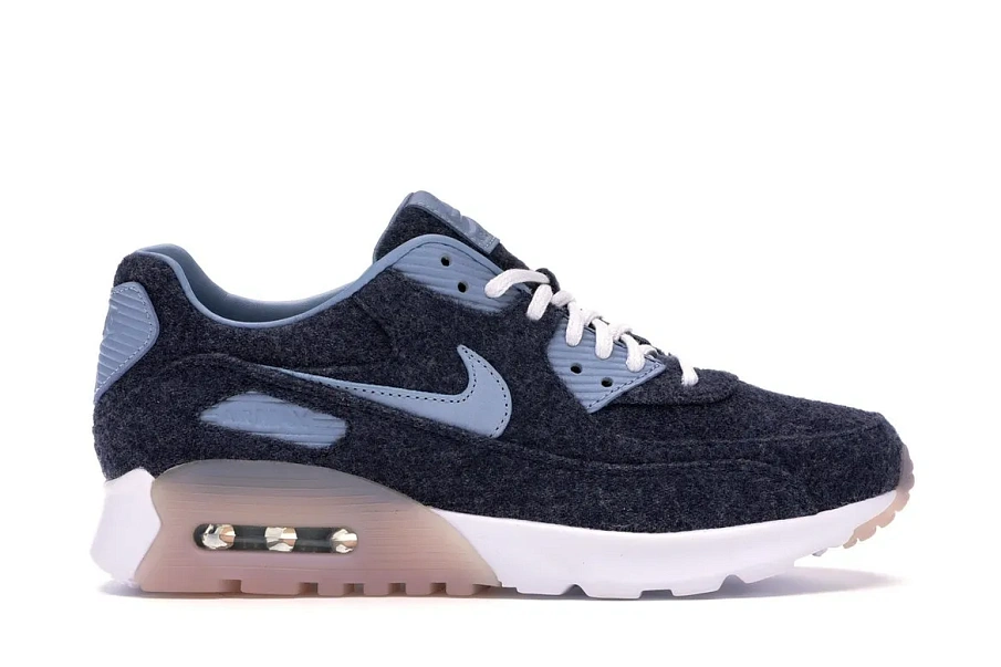 Фото № 1 с приближением к товару «‎Nike Air Max 90 Ultra Premium Midnight Navy/Blue Grey-White »
