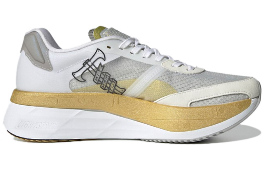 Фото № 2 с приближением к товару «‎adidas Wmns Adizero Boston 10 TME 'White Gold Metallic'»