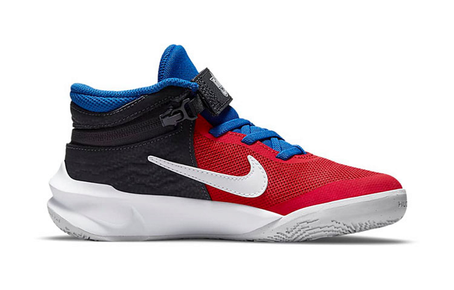 Фото № 2 с приближением к товару «‎(BP)Nike Team Hustle D 10 FlyEase BlackRedWhite»