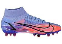 Фото № 1 с приближением к товару «‎Nike Mercurial Superfly 8 FG Kylian Mbappe Flames (Purple Sole)»