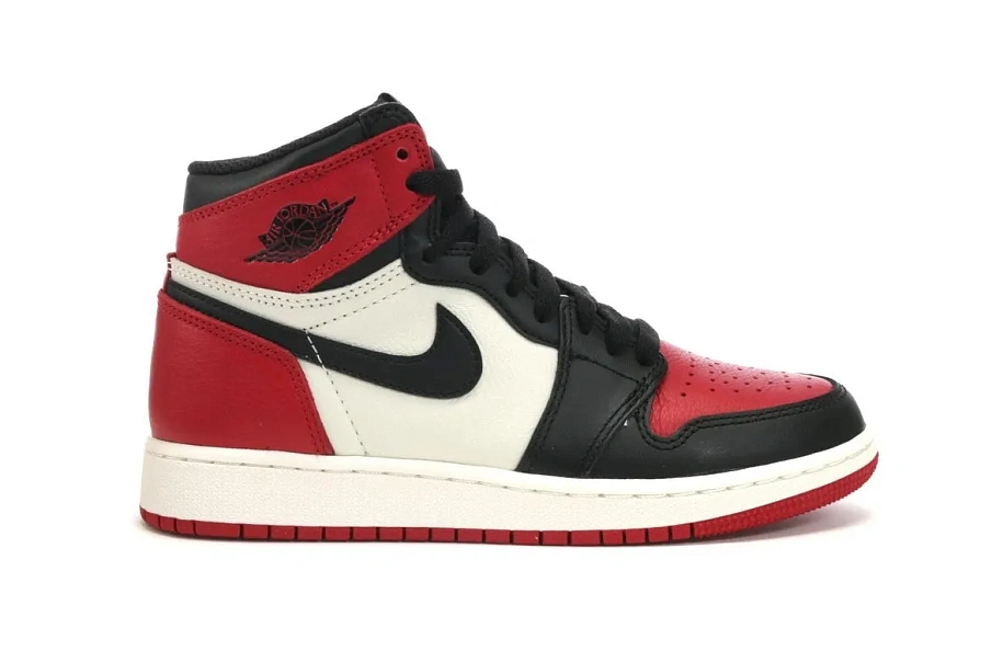 Фото № 1 с приближением к товару «‎Jordan 1 Retro High Bred Toe »