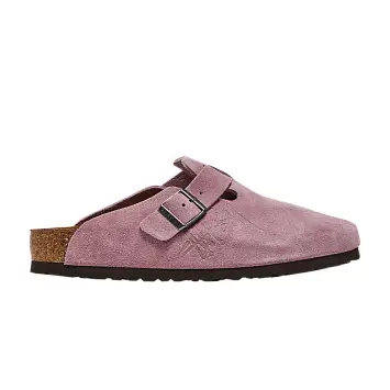 Stussy x Birkenstock Boston Shaggy Dusty Pink - 1