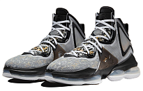 Фото № 3 с приближением к товару «‎Nike Lebron 19 EP "Leopard" Basketball Shoes BlackWhiteGray»