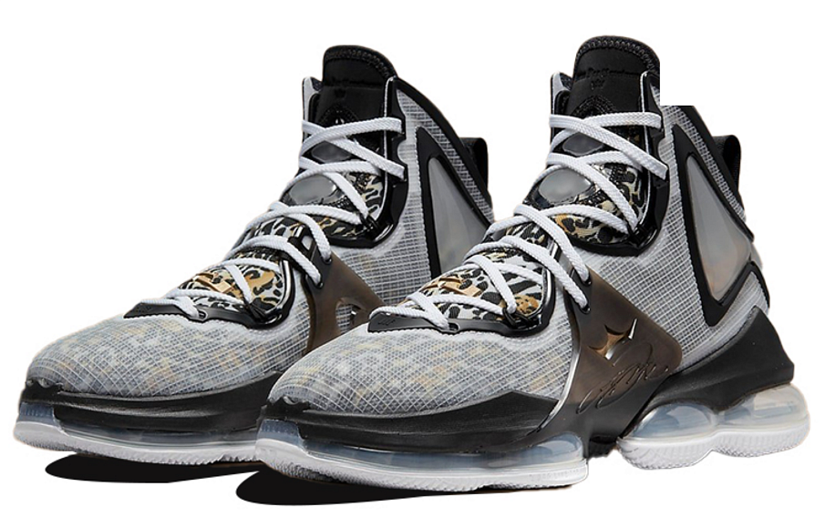 Фото № 3 с приближением к товару «‎Nike Lebron 19 EP "Leopard" Basketball Shoes BlackWhiteGray»