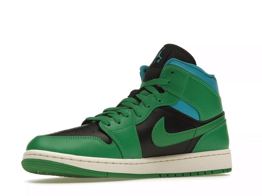 Фото № 3 с приближением к товару «‎Jordan 1 Mid Lucky Green Aquatone »