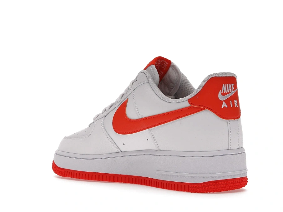 Фото № 6 с приближением к товару «‎Nike Air Force 1 Low White Orange (2021)»