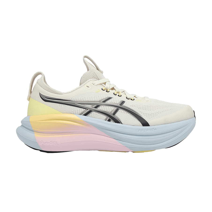 Фото № 1 с приближением к товару «‎ASICS Women's GEL-Nimbus 28 Lite-Show CN Cream Pure Silver»