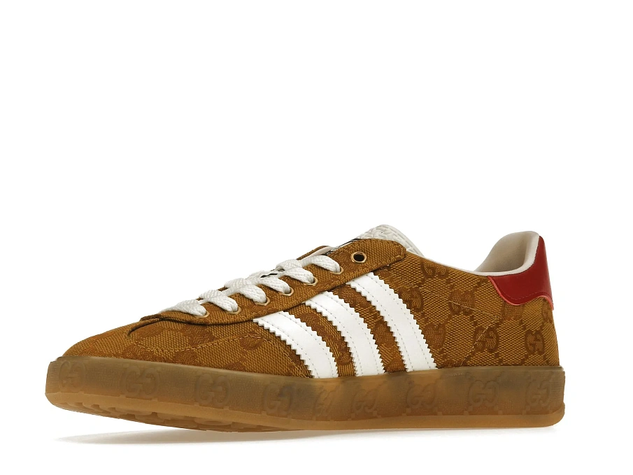Фото № 4 с приближением к товару «‎adidas Gazelle Gucci Original GG Beige Brown »