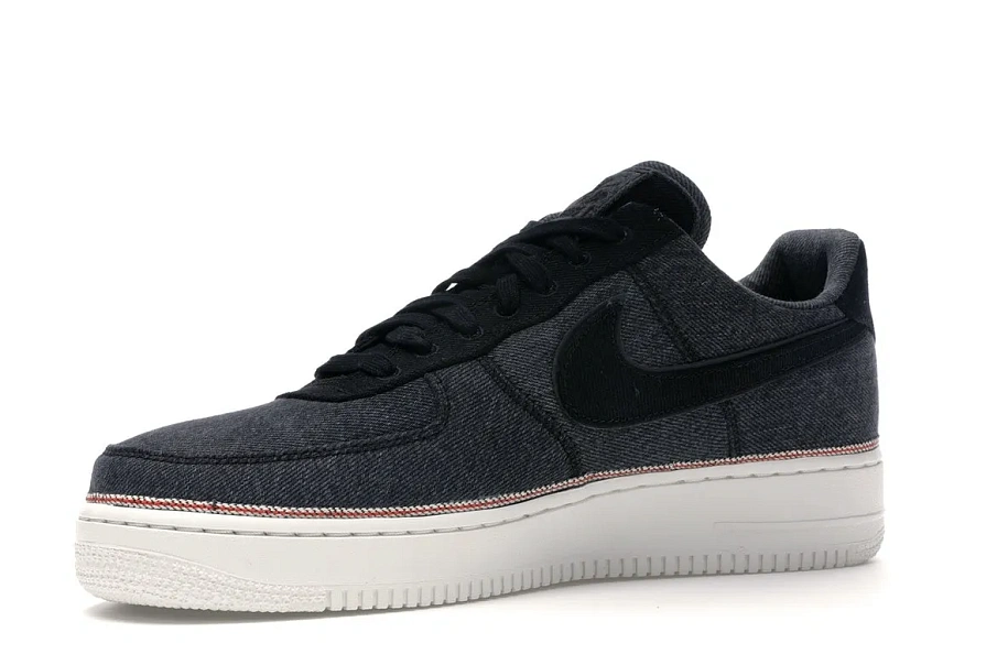 Фото № 2 с приближением к товару «‎Nike Air Force 1 Low 3x1 Denim Black»