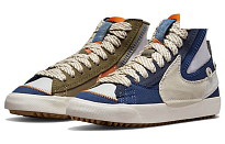 Фото № 3 с приближением к товару «‎Nike Blazer Mid '77 Jumbo Skate Shoes GrayBlue»
