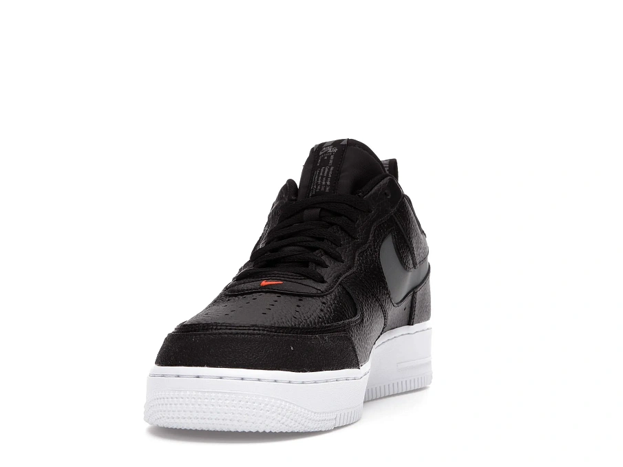 Фото № 3 с приближением к товару «‎Nike Air Force 1 Low 07 LV8 Black Tumbled Leather»