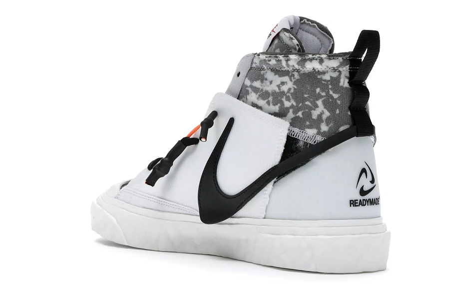 Фото № 2 с приближением к товару «‎Nike Blazer Mid READYMADE White»