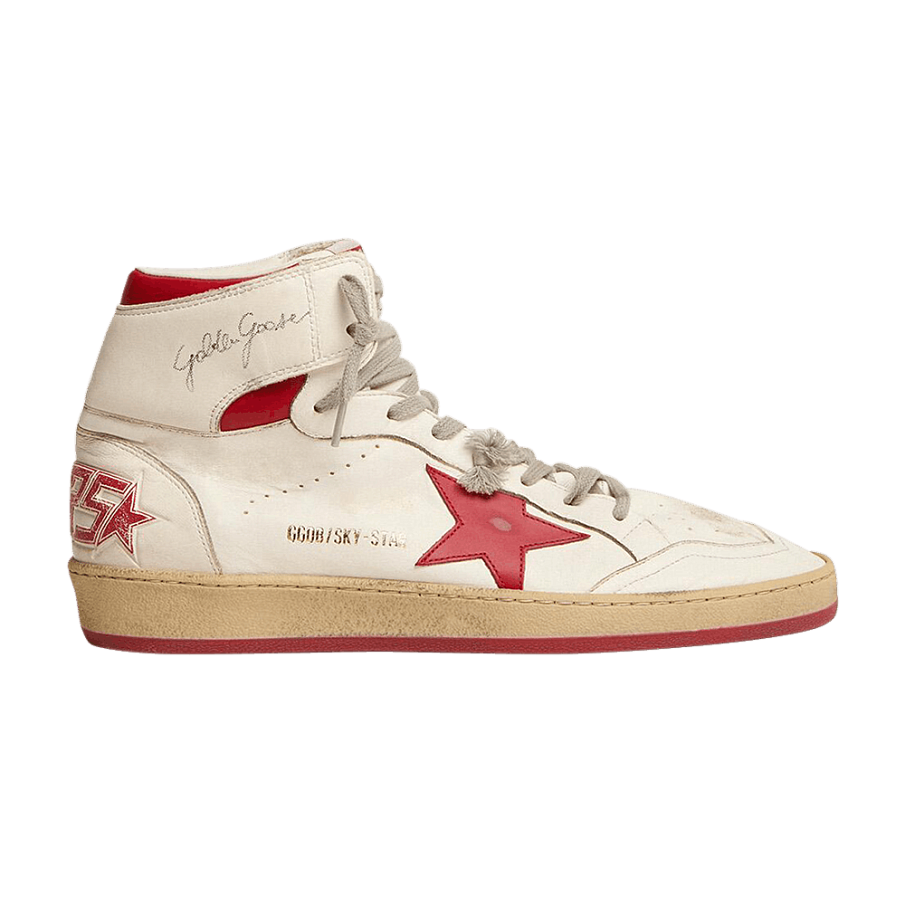 Фото № 1 с приближением к товару «‎Golden Goose Women's Sky Star High White Red»