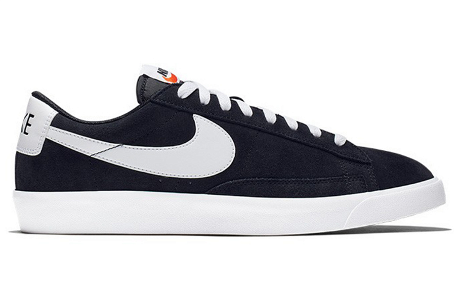 Фото № 2 с приближением к товару «‎Nike Blazer Low Prm Vntg Suede Skate Shoes Black White»