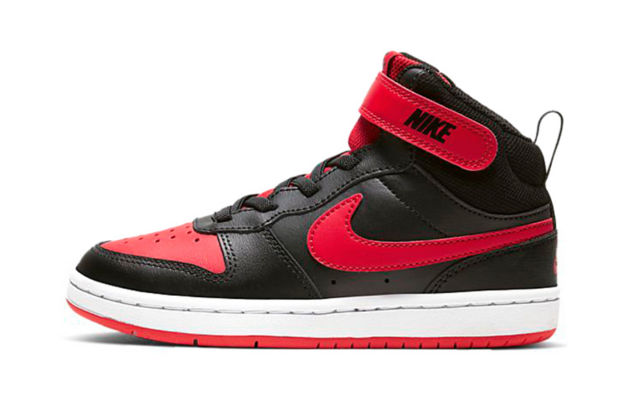 Фото № 1 с приближением к товару «‎Nike Court Borough Mid 2 Skate Shoes BlackRed»