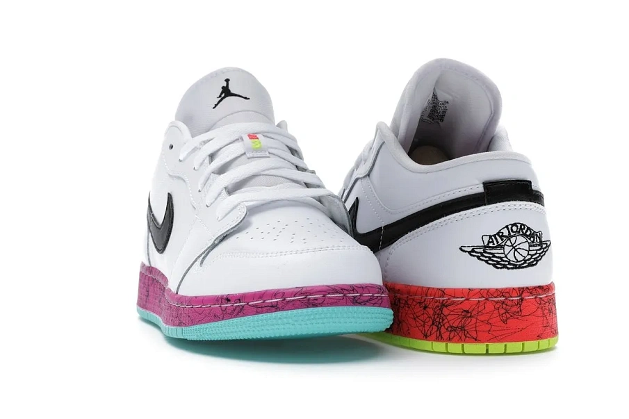 Фото № 3 с приближением к товару «‎Jordan 1 Low Multi-Color Midsoles White »