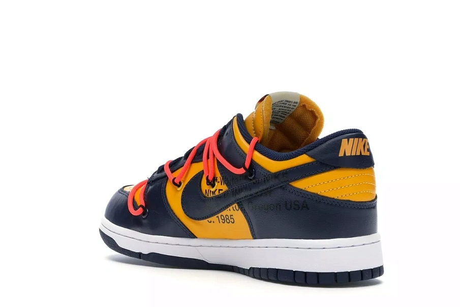 Фото № 5 с приближением к товару «‎Nike Dunk Low Off-White University Gold»