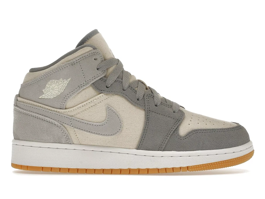 Фото № 1 с приближением к товару «‎Jordan 1 Mid SE Coconut Milk Particle Grey »