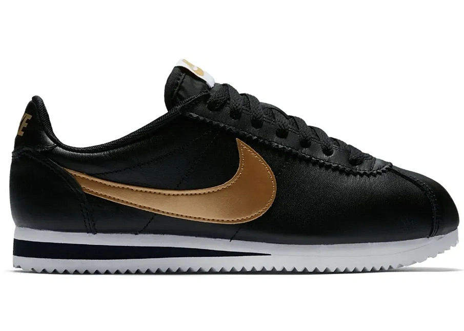 Фото № 1 с приближением к товару «‎Nike Cortez Leather Black Gold »