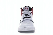 Фото № 2 с приближением к товару «‎Jordan 1 Mid White Black Gym Red »