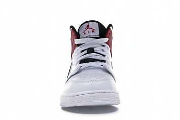 Jordan 1 Mid White Black Gym Red (554725-116) - 2