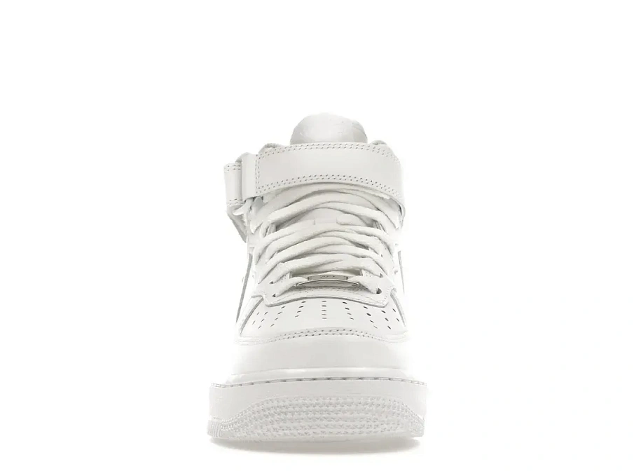 Фото № 2 с приближением к товару «‎Nike Air Force 1 Mid Triple White »