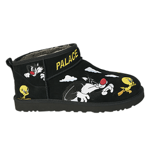 Palace x Looney Tunes x UGG Classic Ultra Mini Boot Black