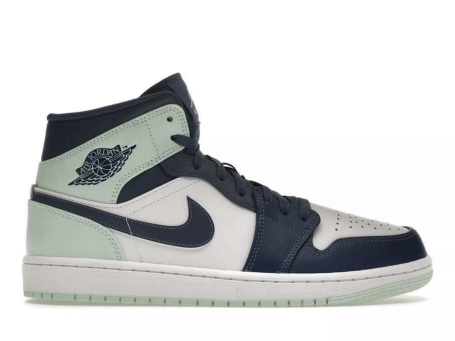 Фото № 1 с приближением к товару «‎Jordan 1 Mid Mystic Navy Mint Foam»