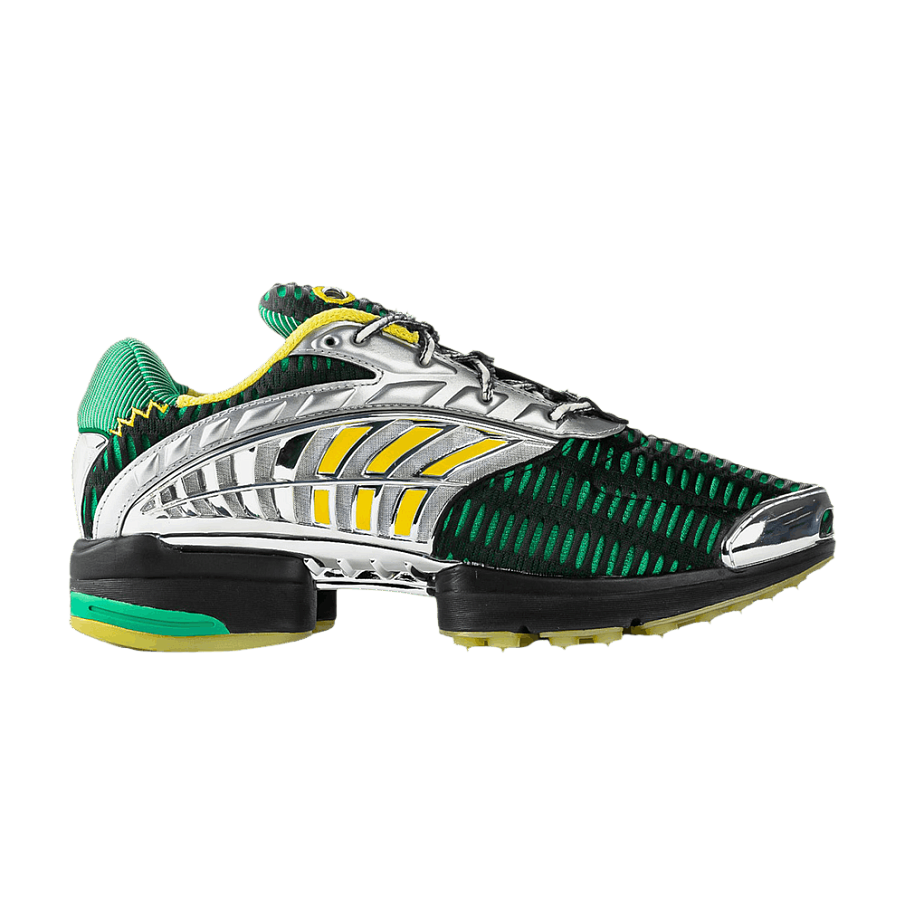 Фото № 1 с приближением к товару «‎Brain Dead x adidas Climacool 2 Green Metallic Silver (JQ6793)»