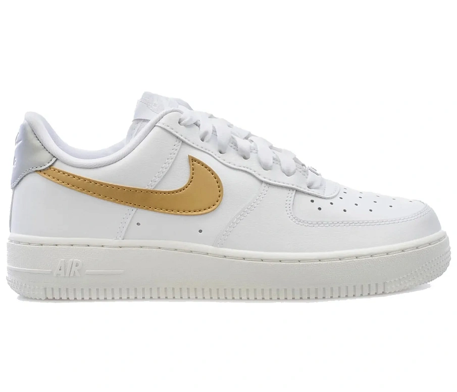 Фото № 1 с приближением к товару «‎Nike Air Force 1 Low 07 White Metallic Gold »