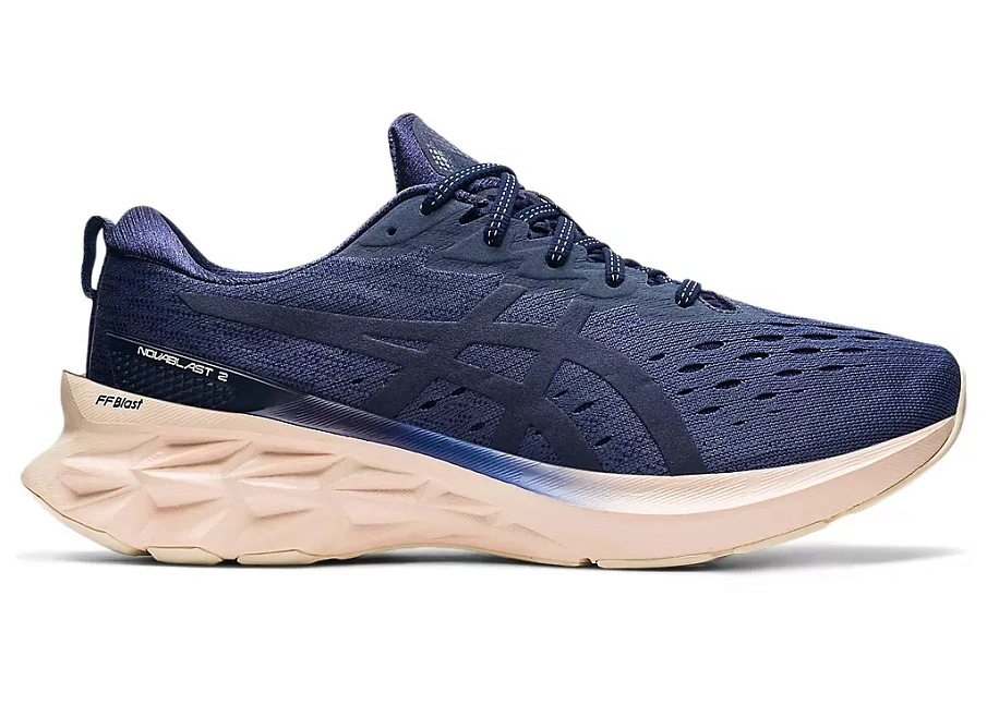 Фото № 1 с приближением к товару «‎ASICS Novablast 2 SPS Thunder Blue Pearl Pink»